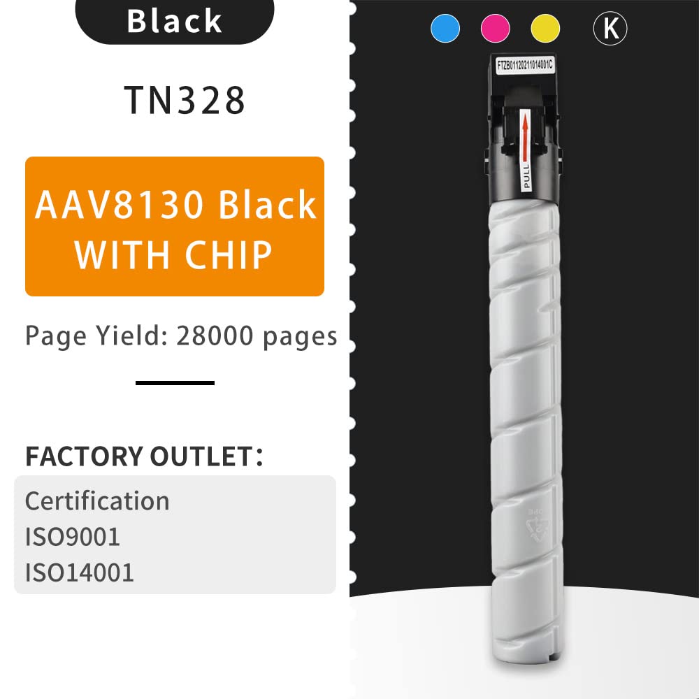 トナーカートリッジ TN328K 　AAV8170 ブラック　コニカミノルタ bizhub 【純正品】コニカミノルタ TN328K ブラック トナー 送料